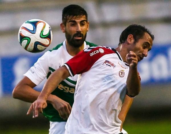 Diego Maceira en el Racing de Ferrol-Cultural Leonesa (foto: Mero Barral / 13fotos)