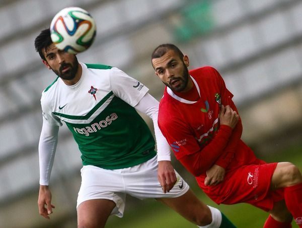 Diego Maceira y Luis Ángel en el Racing de Ferrol-Somozas de A Malata (foto: Mero Barral / 13fotos)