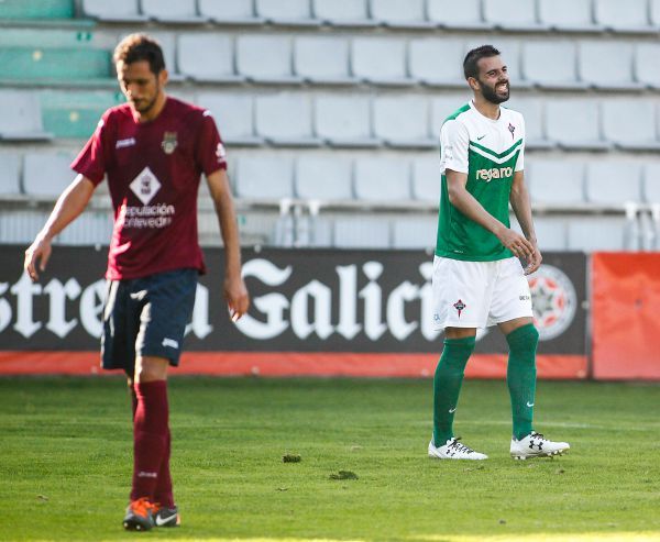 Imagen de Joselu en el Racing de Ferrol-Pontevedra de A Malata (foto: Mero Barral / 13fotos para Ferrol360)