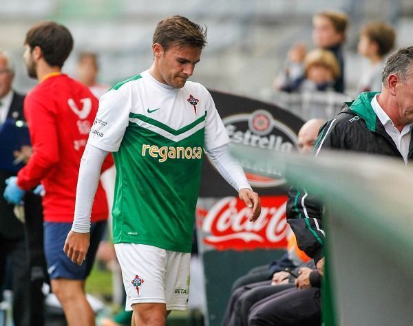 Pablo Rey en el Racing de Ferrol-Real Valladolid B de A Malata (foto: Mero Barral / 13fotos para Ferrol360)