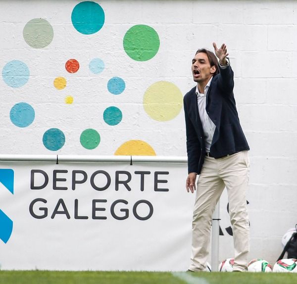 Miguel Ángel Tena en el Somozas-Racing de Ferrol del Alcalde Manuel Candocia (foto: Mero Barral / 13fotos para Ferrol360)
