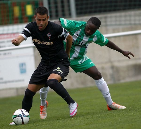 Joselu y Serge Leuko en el Somozas-Racing de Ferrol del Alcalde Manuel Candocia (foto: Mero Barral / 13fotos para Ferrol360)
