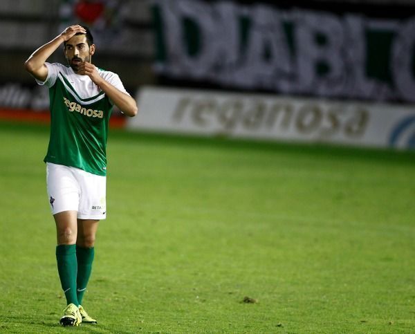 Diego Maceira en el Racing de Ferrol-Lealtad de Villaviciosa en A Malata (foto: Mero Barral / 13fotos para Ferrol360)
