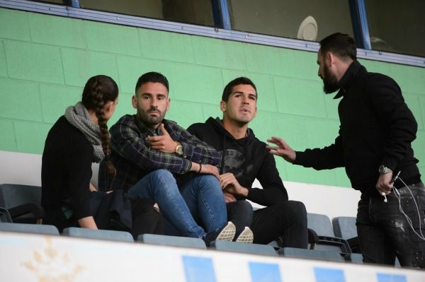 Márquez y Garrido vieron al Racing desde la Tribuna (foto: 13fotos para Ferrol360)