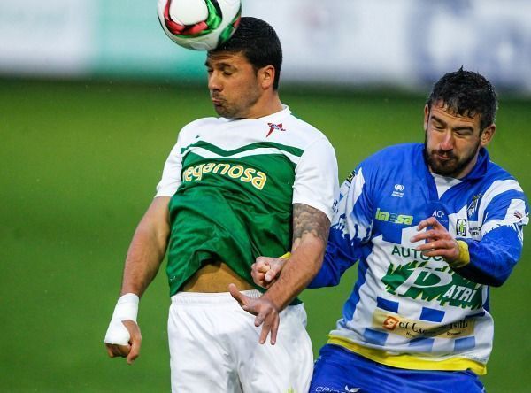 Iván Forte en el Racing de Ferrol-Arandina de A Malata (foto: Mero Barral / 13fotos para Ferrol360)