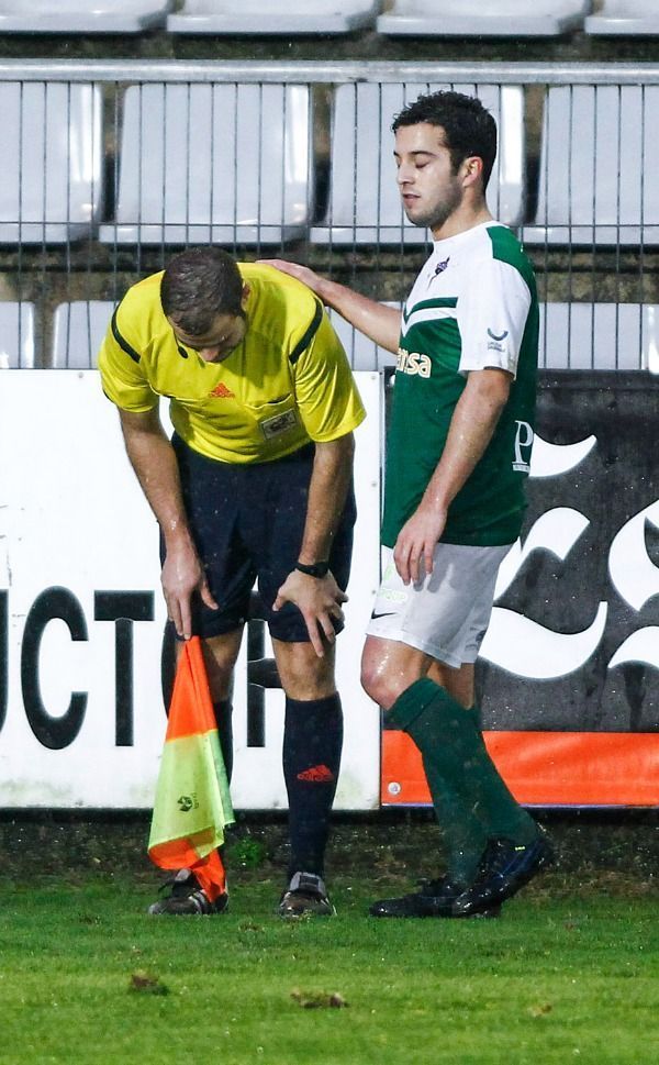 Diego Vela en el Racing-Arandina de A Malata (foto: Mero Barral / 13fotos para Ferrol360)