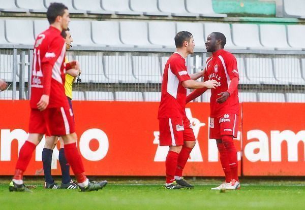 Pablo Antas, David Añón y Serge Leuko en el Racing-Somozas de A Malata (foto: Mero Barral / 13fotos para Ferrol360)