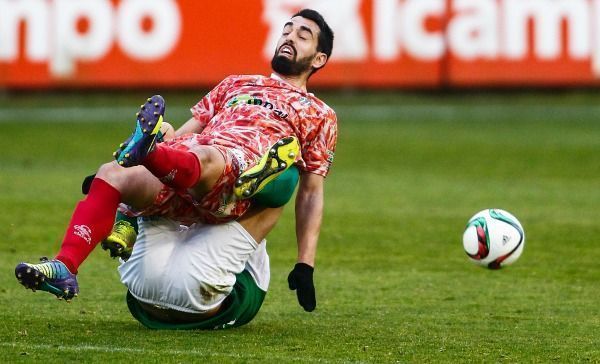 Imagen del Racing-Guijuelo en A Malata (foto: Mero Barral / 13fotos para Ferrol360)