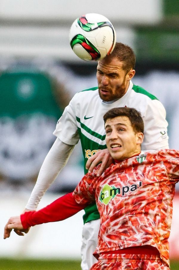 Nano Macedo en el Racing-Guijuelo en A Malata (foto: Mero Barral / 13fotos para Ferrol360)