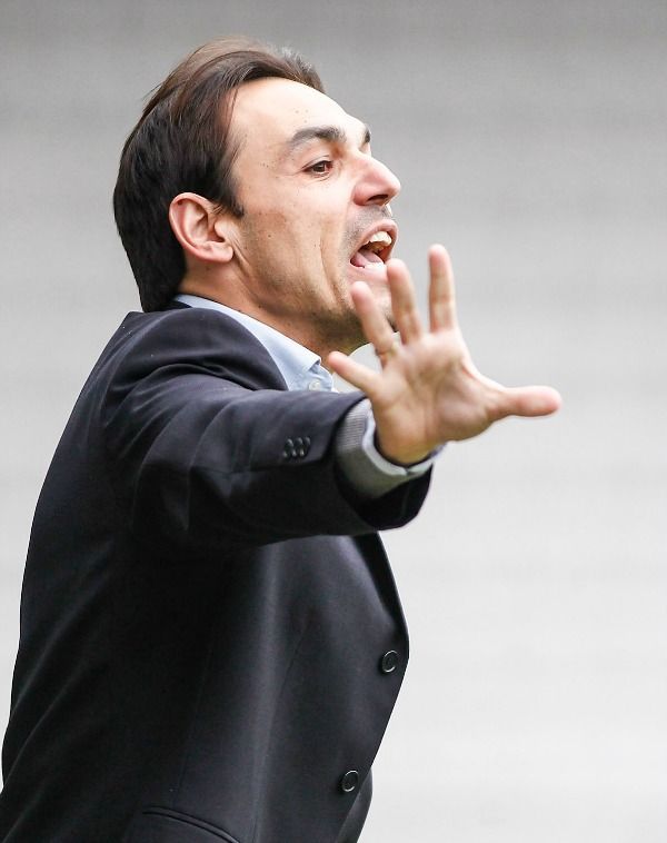 Miguel Ángel Tena en el Racing-Leonesa de A Malata (foto: Mero Barral / 13fotos para Ferrol360)