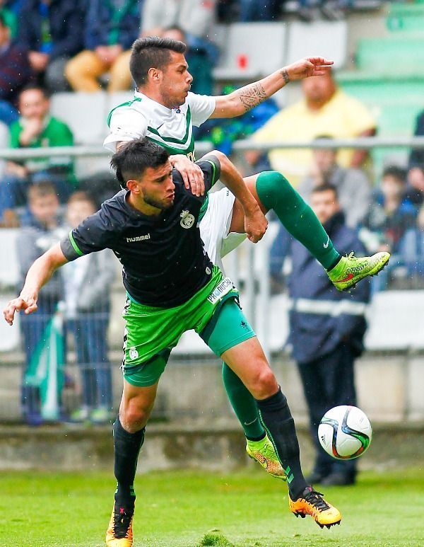 Imagen de José Manuel Catalá en el Racing de Ferrol-Racing de Santander de A Malata (foto: Mero Barral / 13fotos para Ferrol360)