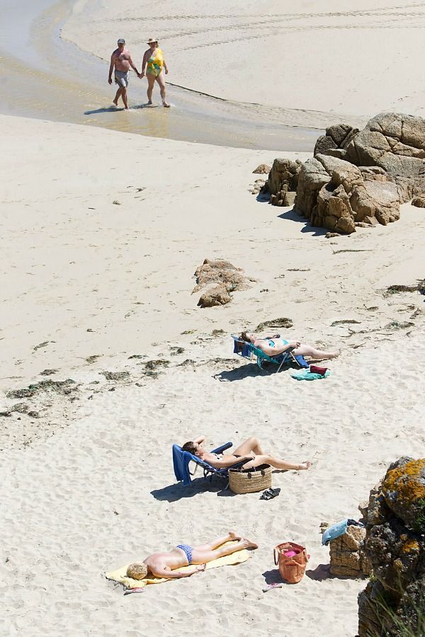 Imagen de la playa de San Xurxo este martes (foto: Mero Barral / 13fotos para Ferrol360)