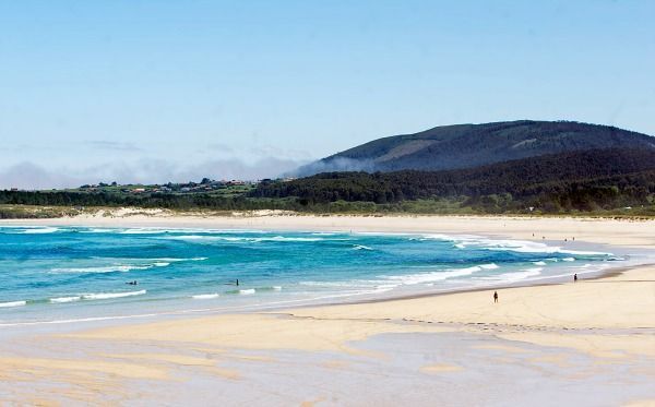 Imagen de la playa de San Xurxo este martes (foto: Mero Barral / 13fotos para Ferrol360)