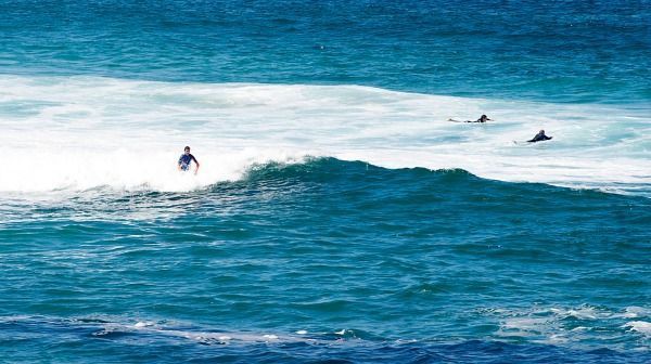 Imagen de la playa de Doniños este martes (foto: Mero Barral / 13fotos para Ferrol360)
