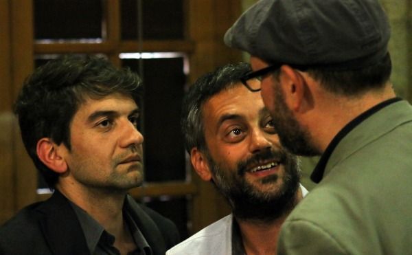Comparecencia de Xulio Ferreiro, Jorge Suárez y Martiño Noriega en el Ateneo Ferrolán (foto: Raúl Lomba / Ferrol360)