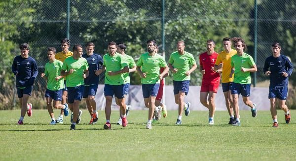 Primer entrenamiento del Racing a las órdenes de Míchel Alonso (foto: 13fotos para Ferrol360)