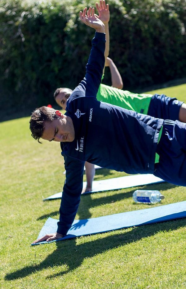 Primer entrenamiento del Racing a las órdenes de Míchel Alonso (foto: 13fotos para Ferrol360)