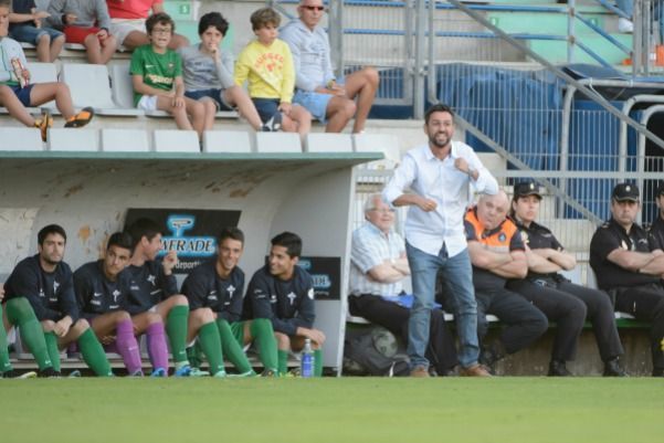 Imagen de Míchel Alonso en el Racing-Dépor de A Malata por el Concepción Arenal (foto: 13fotos para Ferrol360)