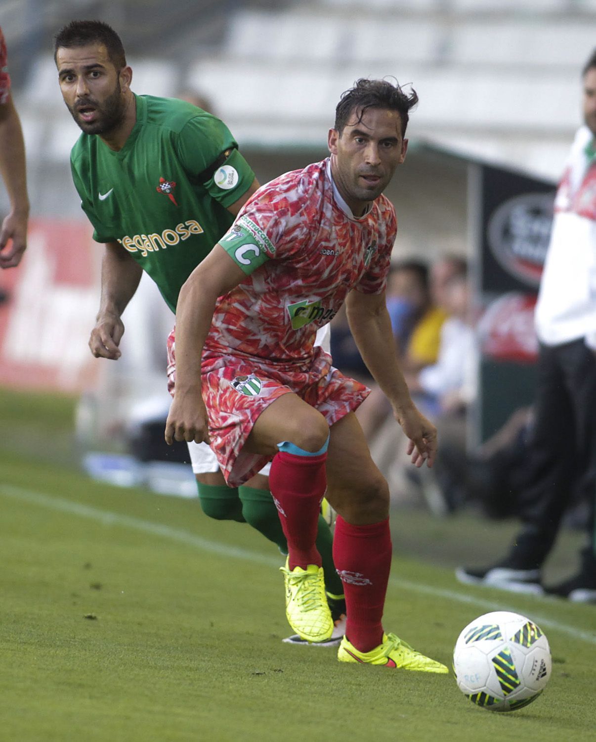 Imagen del Racing-Guijuelo en A Malata (foto: Mero Barral / 13fotos para Ferrol360)