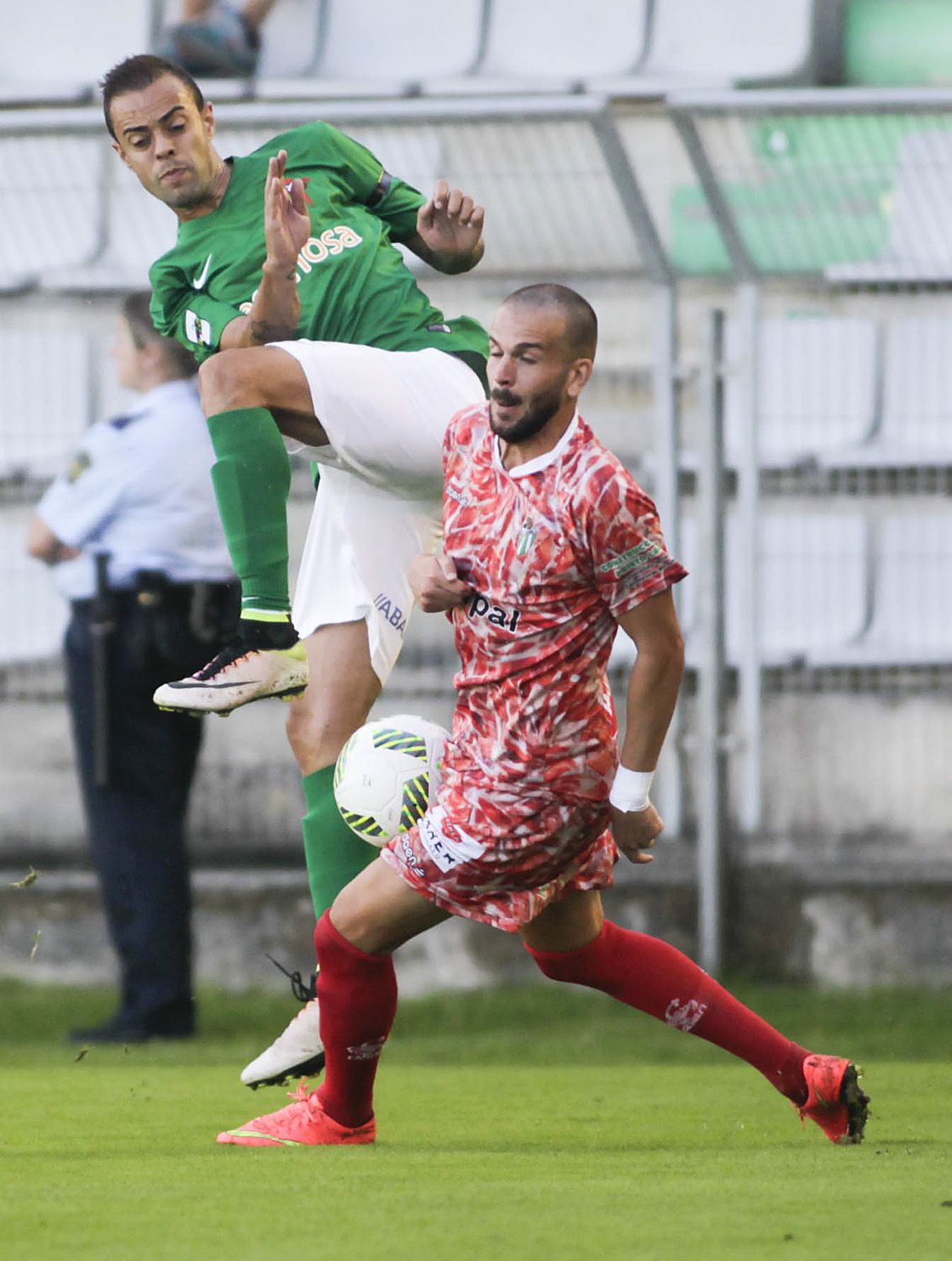 Imagen del Racing-Guijuelo en A Malata (foto: Mero Barral / 13fotos para Ferrol360