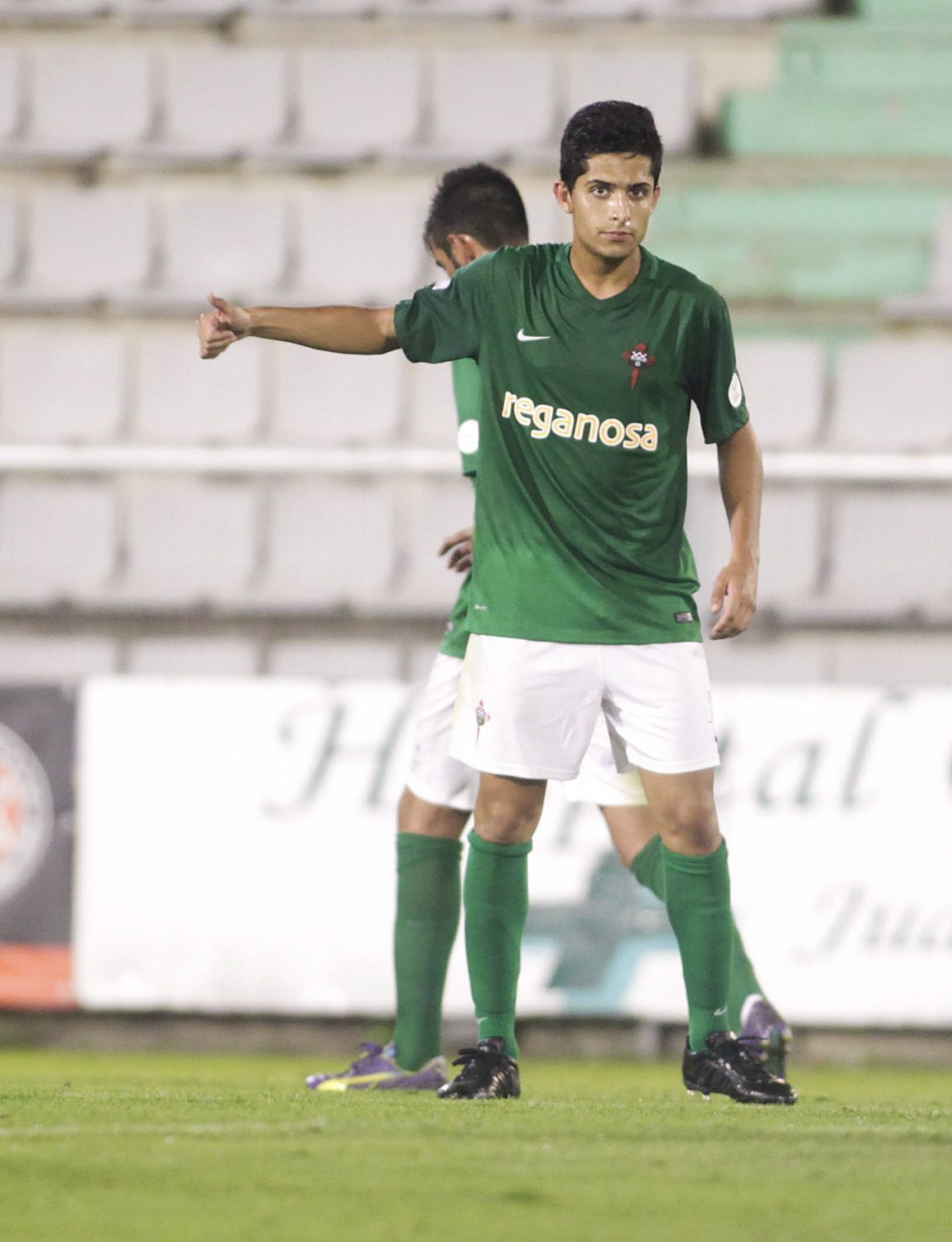 Imagen de Bicho en el Racing-Zamora de Copa del Rey en A Malata (foto: Mero Barral / 13fotos para Ferrol360)