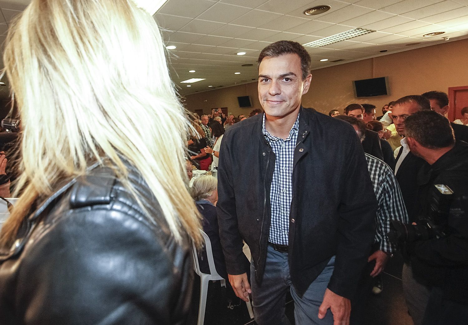 Mitin de Pedro Sánchez este martes en Ferrol (foto: Mero Barral / 13fotos para Ferrol360)