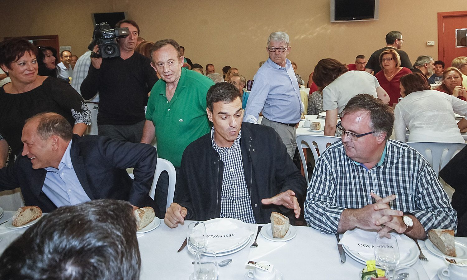 Mitin de Pedro Sánchez este martes en Ferrol (foto: Mero Barral / 13fotos para Ferrol360)