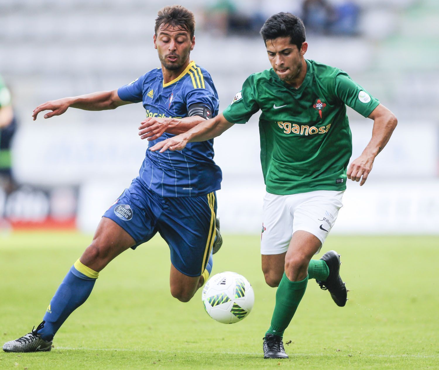 Imagen de Bicho en el Racing-Celta B de A Malata (foto: Mero Barral / 13fotos para Ferrol360)