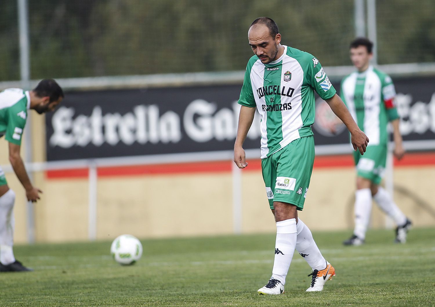 Imagen de Iván Pérez en el Somozas-Guijuelo (foto: Mero Barral / 13fotos para Ferrol360)