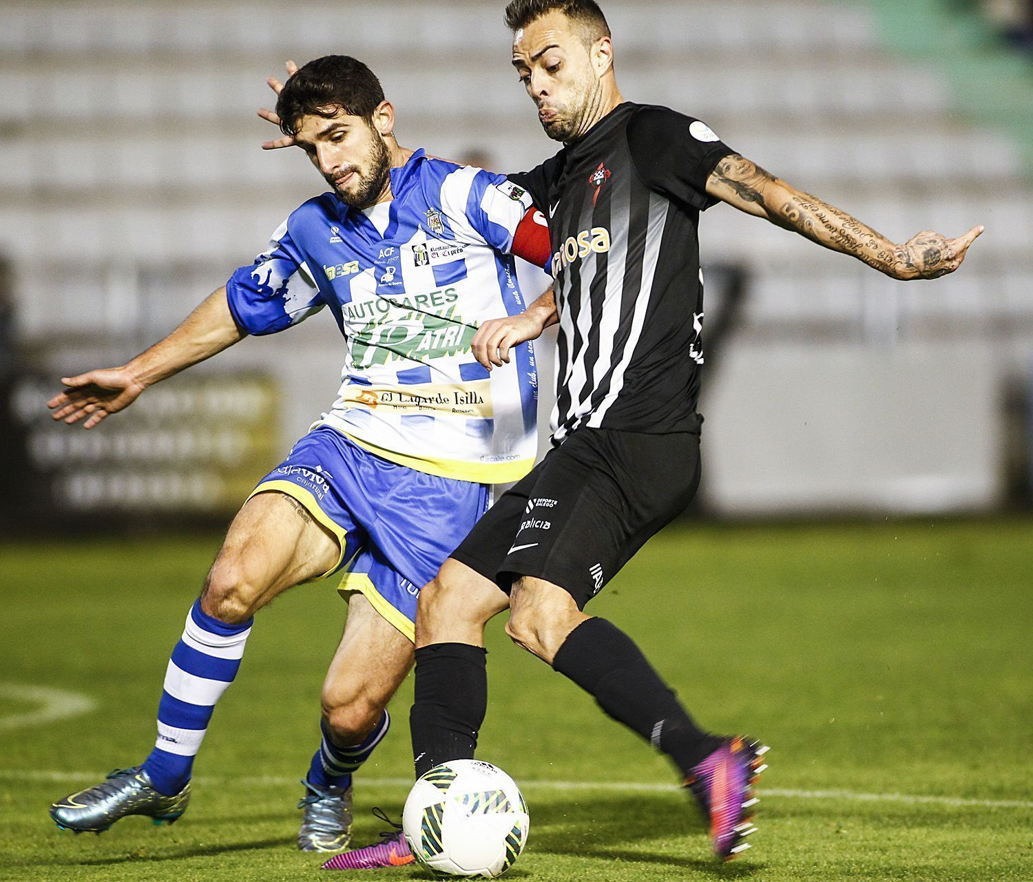 Dani Benítez, en el Racing-Arandina de A Malata (foto: Mero Barral / 13fotos para Ferrol360)