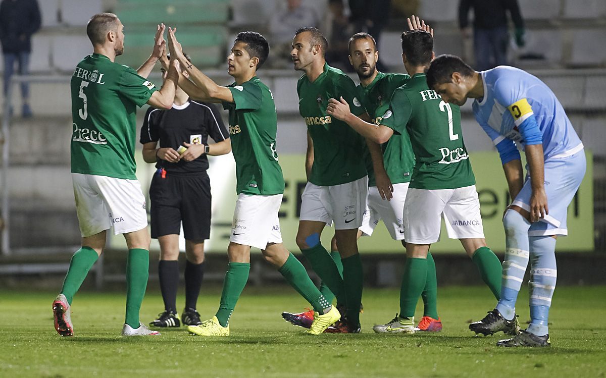 El de David Bandera se sumó a los cuatro goles de Joselu en el Racing-Coruxo de A Malata (foto: Mero Barral / 13fotos para Ferrol360)