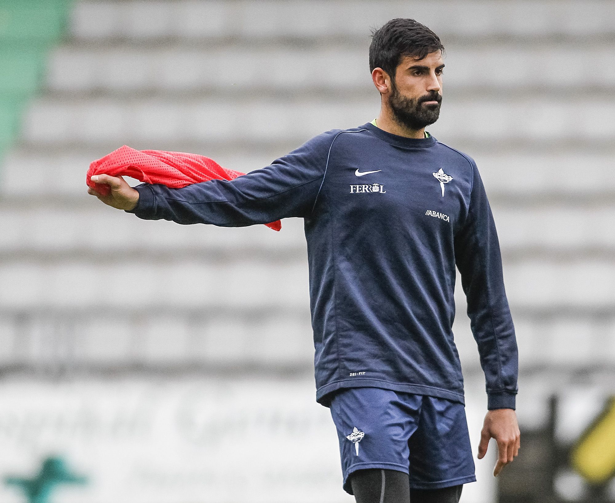 Diego Maceira, en un partidillo del Racing en A Malata (foto: Mero Barral / 13fotos para Ferrol360)