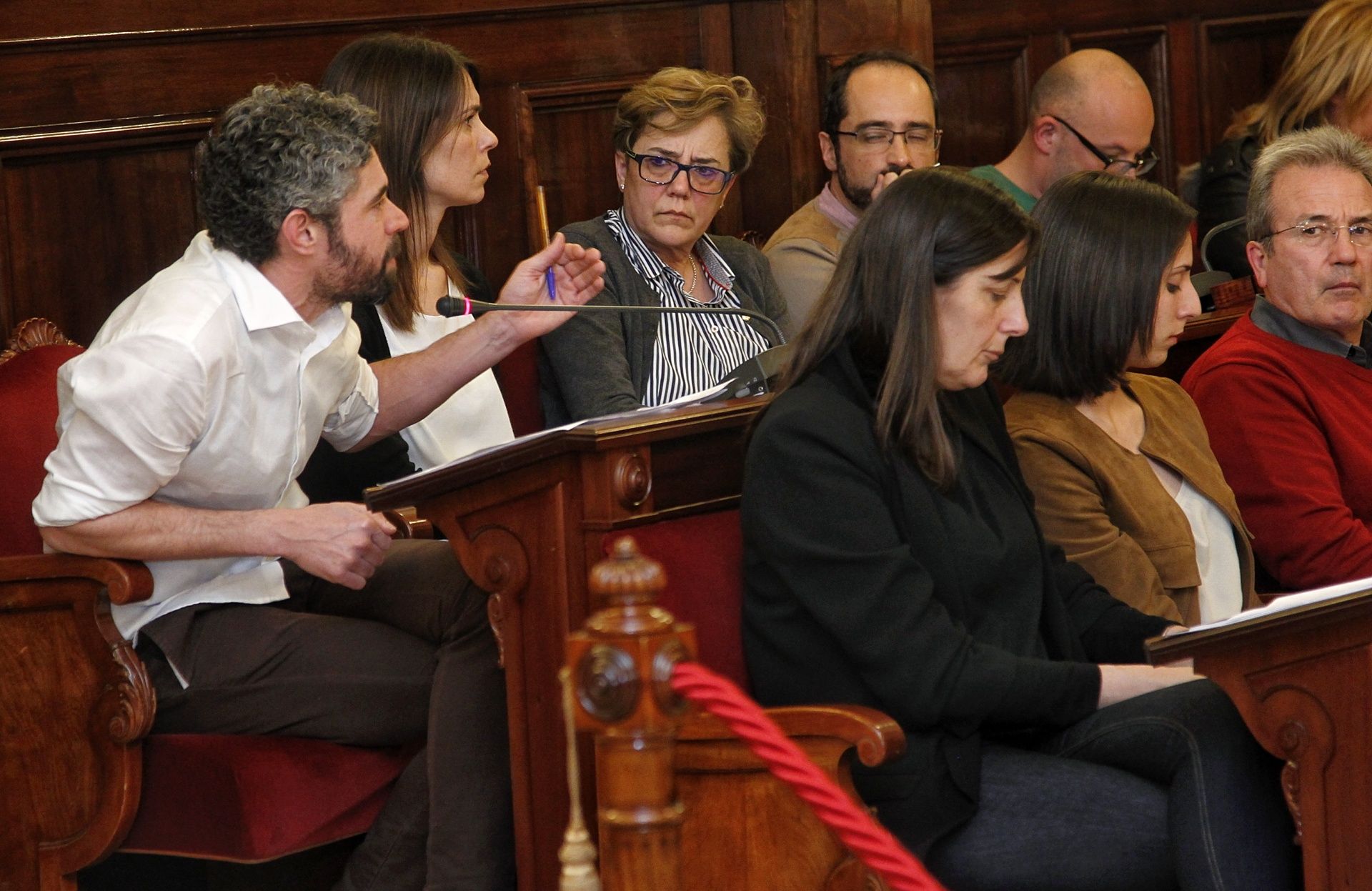 Iván Rivas interviene en el pleno de este martes en Ferrol (foto: Mero Barral / 13fotos para Ferrol360)