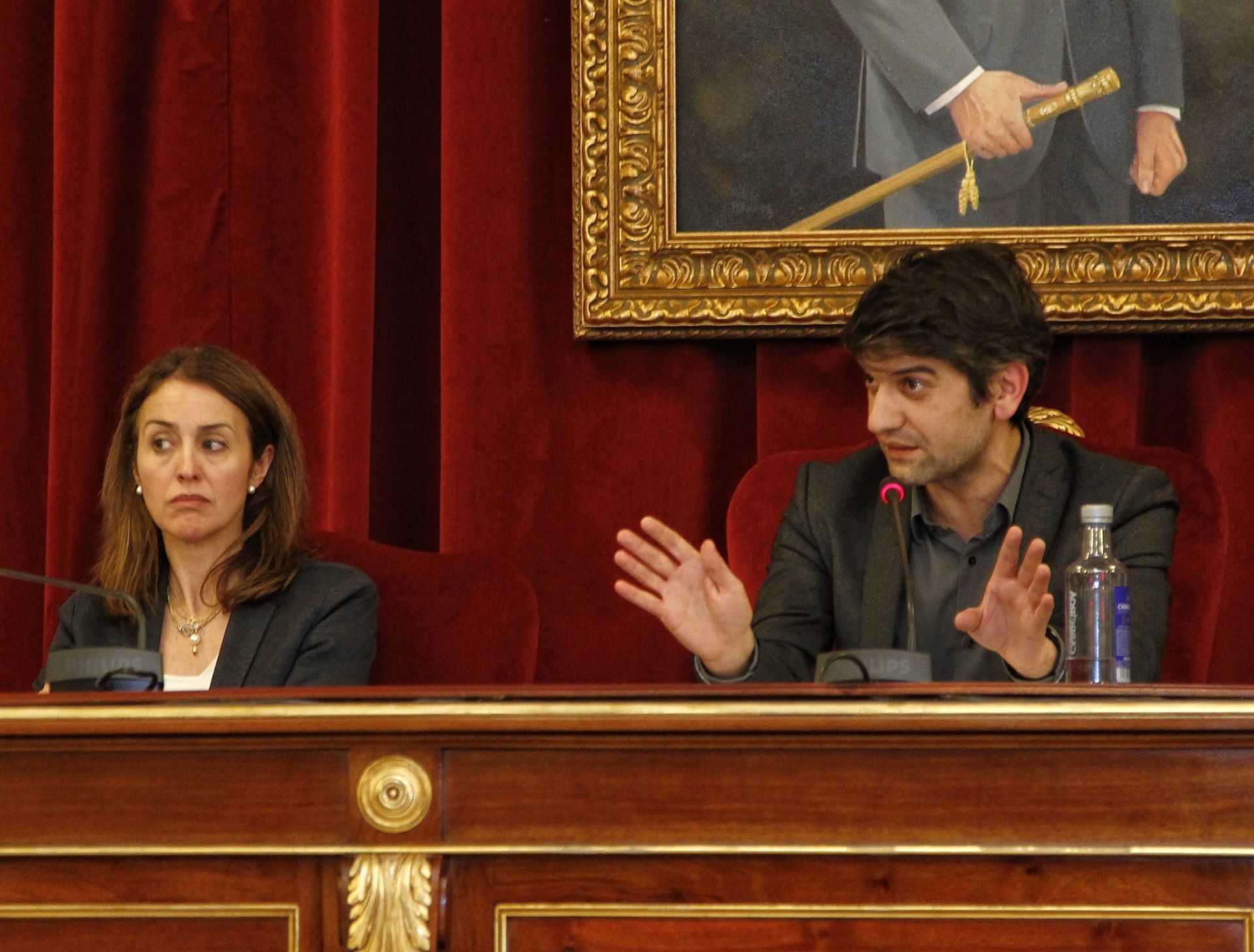 Jorge Suárez, en el pleno de este martes en Ferrol (foto: Mero Barral / 13fotos para Ferrol360)