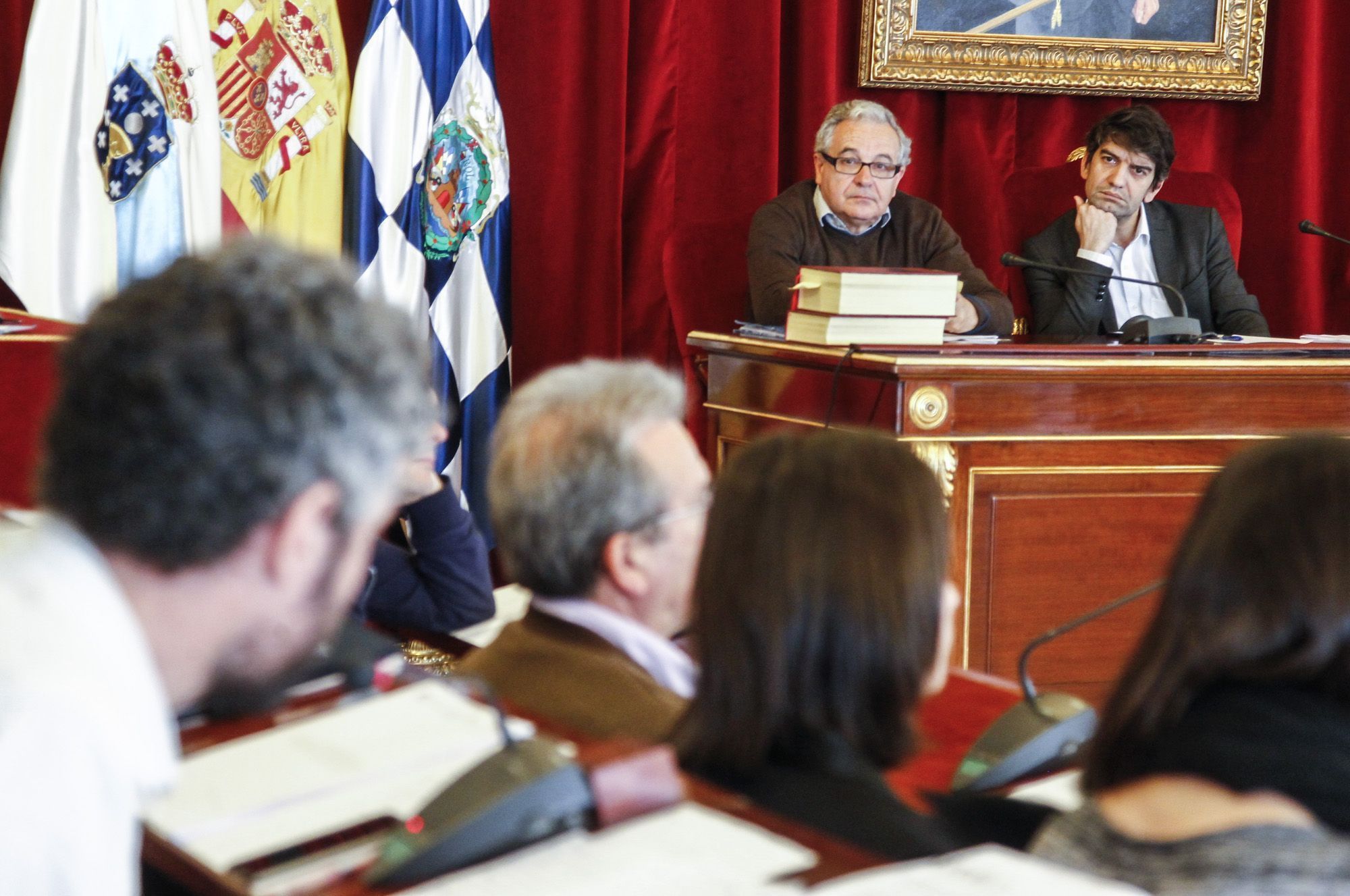 Pleno de este martes en el Concello de Ferrol (foto: Mero Barral / 13fotos para Ferrol360)