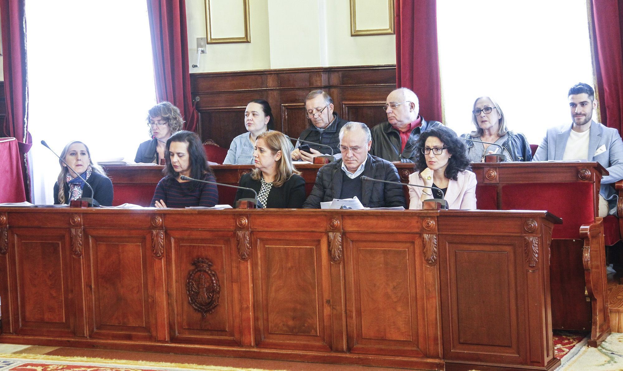 Pleno de este martes en el Concello de Ferrol (foto: Mero Barral / 13fotos para Ferrol360)