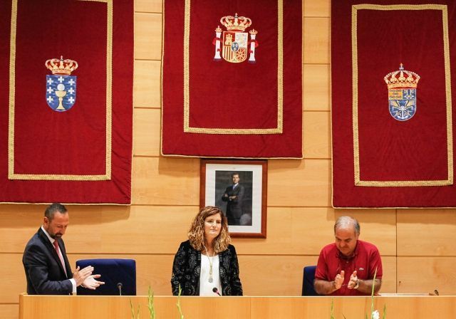 Marián Ferreiro ha ocupado por primera vez la presidencia del pleno de Narón (foto: Mero Barral / 13fotos para Ferrol360)