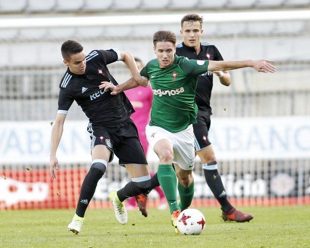 Imagen del Racing-Celta B (foto: Mero Barral / 13fotos para Ferrol360)