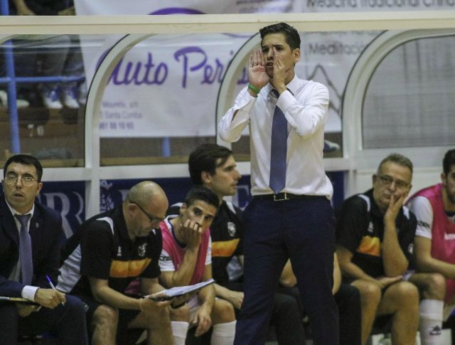 Diego Ríos, durante el O Parrulo-FC Barcelona Lassa (foto: Mero Barral / 13fotos para Ferrol360)