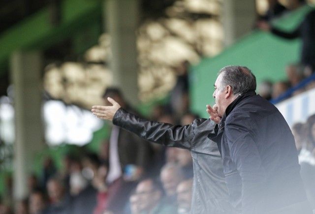 Grada de A Malata durante el Racing-Cerceda (foto: Mero Barral / 13fotos para Ferrol360)