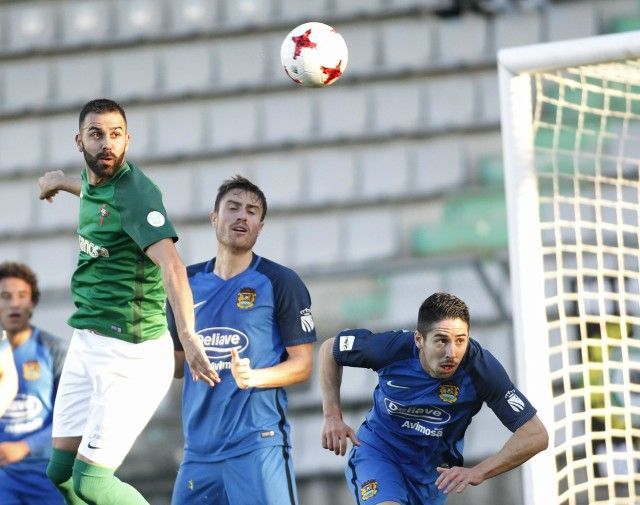 Joselu, en una imagen del Racing-Fuenlabrada (foto: Mero Barral / 13fotos para Ferrol360)