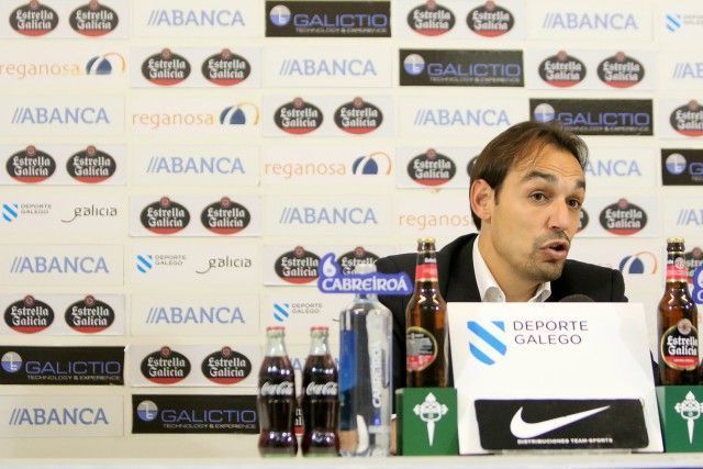 Miguel Ángel Tena, en sala de prensa tras el Racing-Cerceda (foto: Raúl Lomba / Ferrol360)