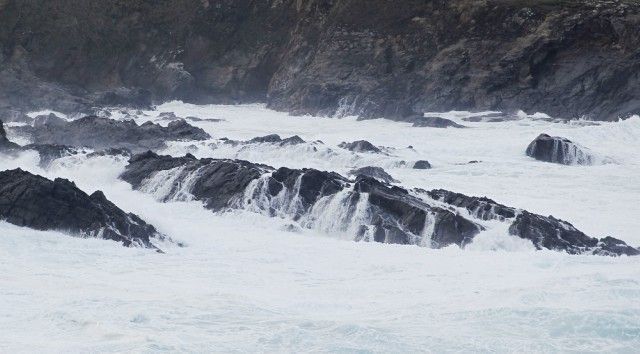 Temporal en la costa de Meirás (foto: Mero Barral / 13fotos para Ferrol360)