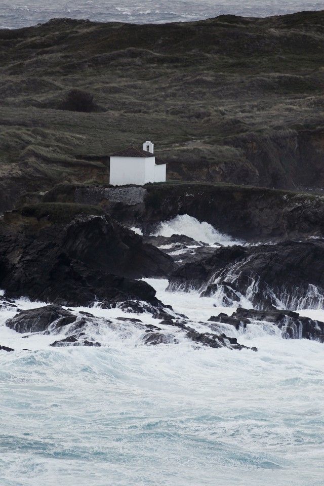 Temporal en la costa de Meirás (foto: Mero Barral / 13fotos para Ferrol360)
