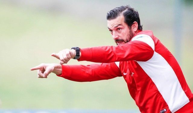 Ricardo, durante el Fabril-Racing (foto: Mero Barral / 13fotos para Ferrol360)