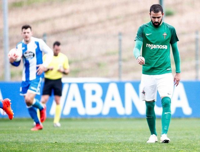 Joselu, en una acción del Fabril-Racing (foto: Mero Barral / 13fotos para Ferrol360)