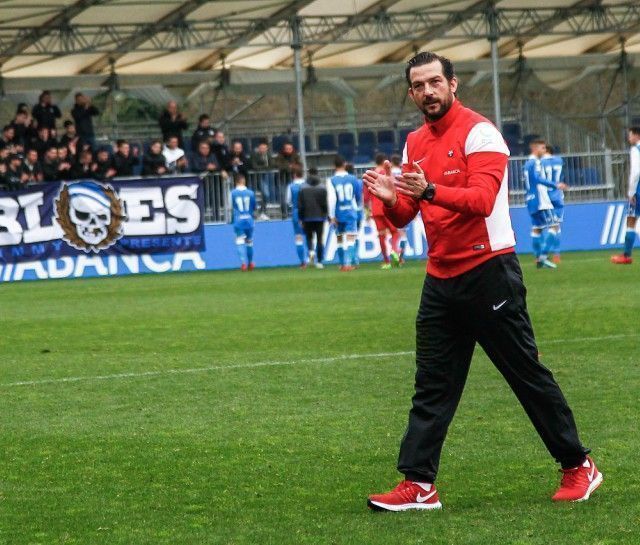 Ricardo López Felipe, tras el Fabril-Racing (foto: Mero Barral / 13fotos para Ferrol360)