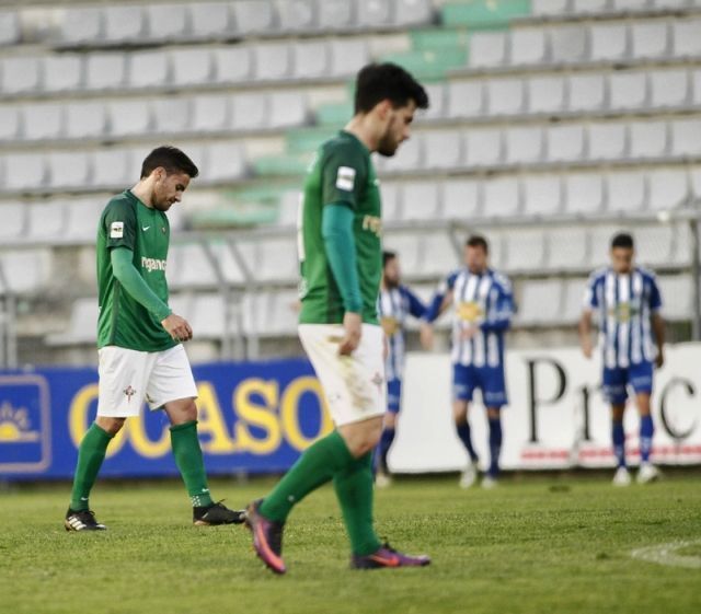 Pablo Rey y Fran Sota, durante el Racing-Talavera (foto: Mero Barral / 13fotos para Ferrol360)