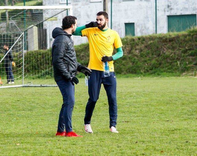 Ricardo López Felipe y Joselu, en el anexo de A Malata (foto: Mero Barral / 13fotos para Ferrol360)