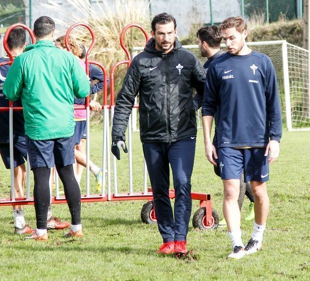 Ricardo López Felipe, junto a Diego Seoane en el anexo de A Malata (foto: Mero Barral / 13fotos para Ferrol360)